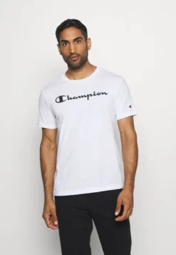 Champion CREWNECK - T-Shirt Print - White