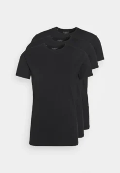 Selected Homme SLHNEWPIMA O NECK TEE 3 PACK - T-Shirt Basic - Black -Sommerkleidung Für Herren b43a22145ceb41f280138d8e4712e70c