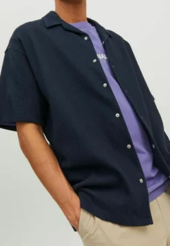 Jack & Jones KURZARM SEERSUCKER FREIZEIT - Hemd - Navy Blazer 10 Jack & Jones KURZARM SEERSUCKER FREIZEIT - Hemd - Navy Blazer -Sommerkleidung Für Herren b6c5db2b519640e4983c885fdb850f2f