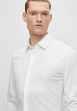 Boss Slim Fit Langarm - Businesshemd - White -Sommerkleidung Für Herren bf80fd846ae1412ab448a266765e290b