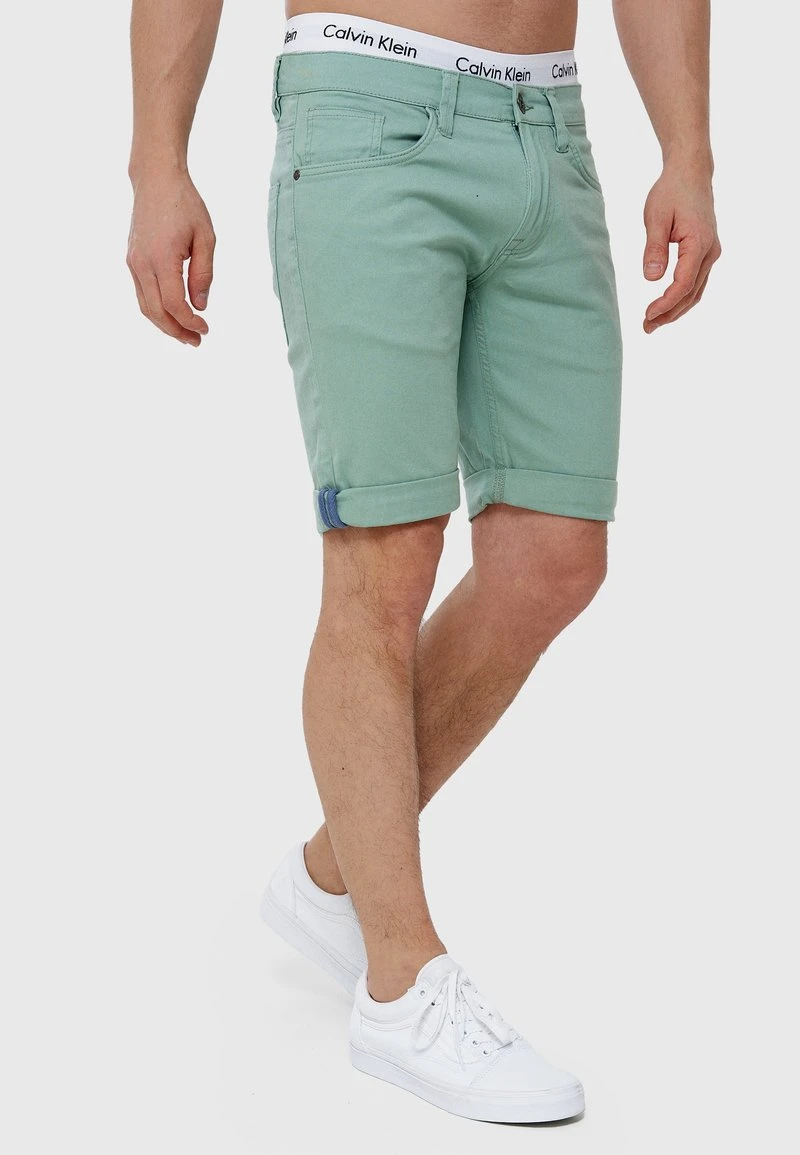 Indicode Jeans VILLEURBANNE - Jeans Shorts - Granite Green 5 Indicode Jeans VILLEURBANNE - Jeans Shorts - Granite Green – Bild 5