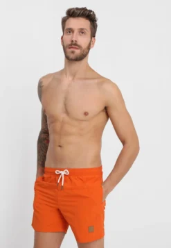 URBAN CLASSICS BLOCK SWIM SHORTS - Badeshorts - Rustorange