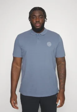 Jack & Jones JJESHARK - Poloshirt - Flint Stone/white