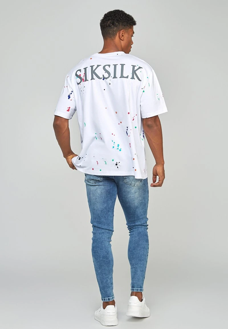 SikSilk PAINT SPLATTER OVERSIZED - T-Shirt Print - White 3 SikSilk PAINT SPLATTER OVERSIZED - T-Shirt Print - White – Bild 3