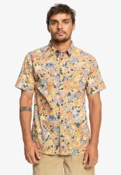 Quiksilver SURFADELICA SS - Hemd - Dark Slate Surfadelica