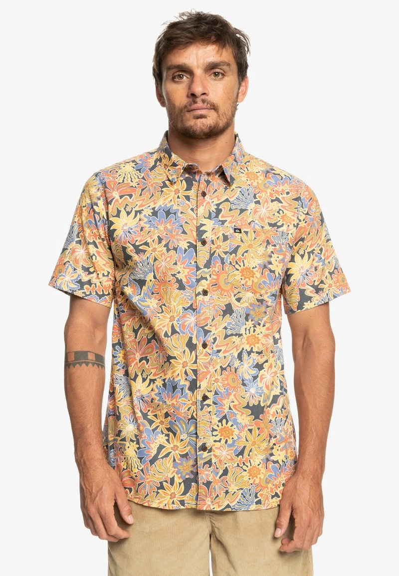 Quiksilver SURFADELICA SS - Hemd - Dark Slate Surfadelica 1 Quiksilver SURFADELICA SS - Hemd - Dark Slate Surfadelica