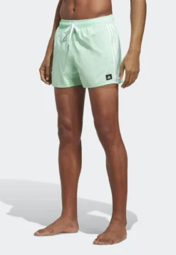 Sommerkleidung Für Herren 13 Adidas Sportswear 3-STRIPES CLX - Badeshorts - Pulse Mint White