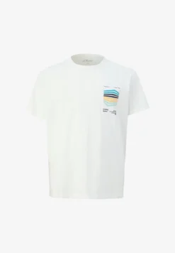 S.Oliver MIT ARTWORK - T-Shirt Print - Navy -Sommerkleidung Für Herren dd60910cdb794d66b43c143917eb45dc