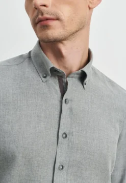 SLIM FIT - Hemd - Light Grey -Sommerkleidung Für Herren de81e5addfc746b9a7446c7390e587bf