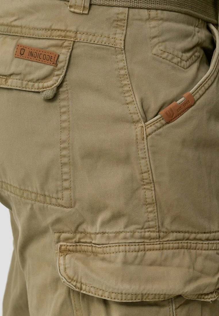 Indicode Jeans MIT GÜRTEL NICOLAS - Shorts - Greige 4 Indicode Jeans MIT GÜRTEL NICOLAS - Shorts - Greige – Bild 4