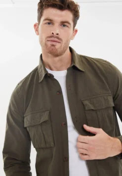 Threadbare THB LSLV DRUPE - Hemd - Khaki 9 Threadbare THB LSLV DRUPE - Hemd - Khaki -Sommerkleidung Für Herren e46961b2dce7435eb0408b364f4821a3