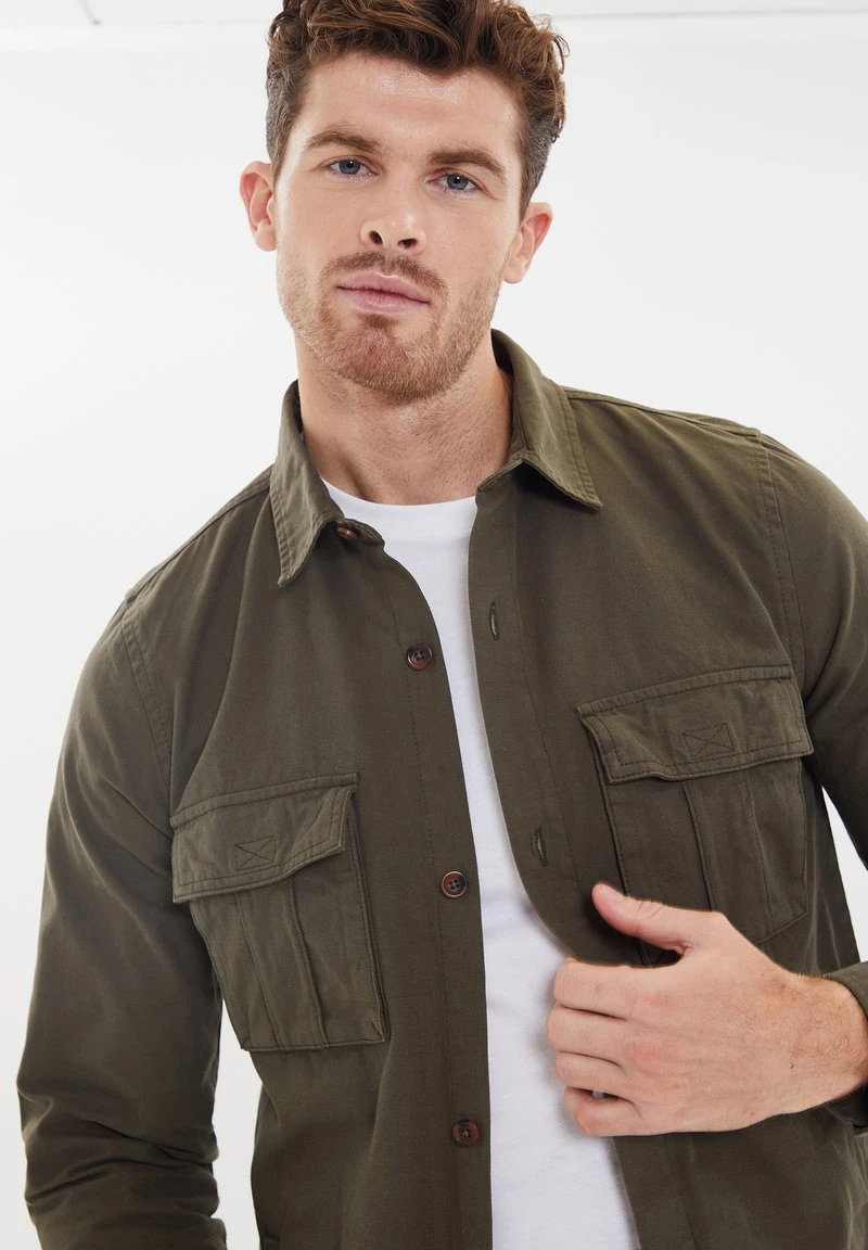 Threadbare THB LSLV DRUPE - Hemd - Khaki 4 Threadbare THB LSLV DRUPE - Hemd - Khaki – Bild 4