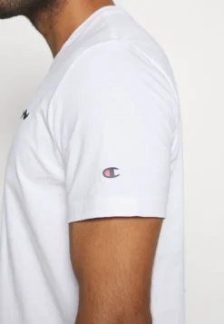 Champion CREWNECK - T-Shirt Print - White -Sommerkleidung Für Herren f0bc051568694652a5101bbe3f7d4ef2