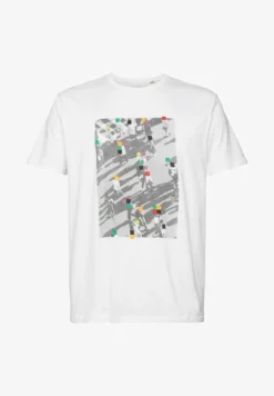 Edc By Esprit REGULAR FIT - T-Shirt Print - White -Sommerkleidung Für Herren f3f5bb46ed704ba0a3245c1259823eca