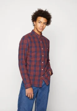 BATTERY SHIRT SLIM - Hemd - Red Mahogany