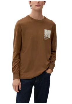 S.Oliver LANGARMSHIRT - Langarmshirt - Karamell -Sommerkleidung Für Herren f900b0ae71c54610a0b2c2ba328bba64