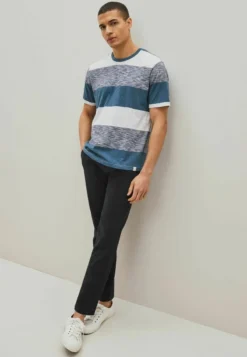 Next STRIPE STANDARD - T-Shirt Print - Blue Marl 10 Next STRIPE STANDARD - T-Shirt Print - Blue Marl -Sommerkleidung Für Herren f992396241834b04bd9cffa28771f5c8