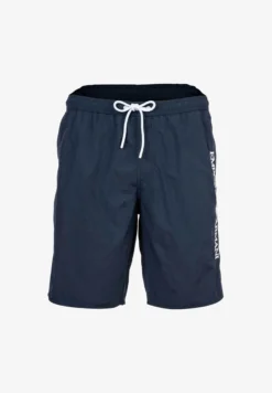 Sommerkleidung Für Herren 14 Emporio Armani LOGO - Badeshorts - Dunkelblau
